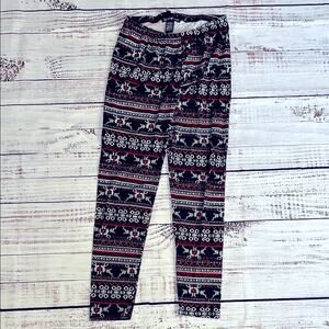 Derek Heart Women’s Festive Patterned Leggings size Large